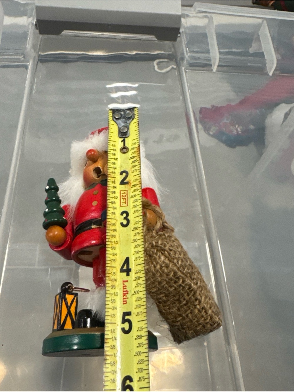 Vintage German incense, smoker, Santa Claus wooden holding tree and toy bag - Picture 10 of 11